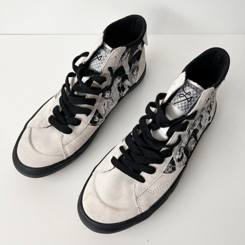 Vans Sailor Moon High Top‎ Shoes Size 10 Women's Anime Suede Leather - Picture 2 of 12